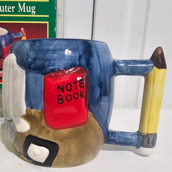 Vintage Clover Computer Mug Retro 80s 90s PC Monitor Novelty Retro Geek Gift Box - Picture 5 of 15